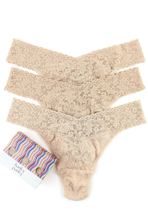 Hanky Panky  3 Pack Original Rise Thongs